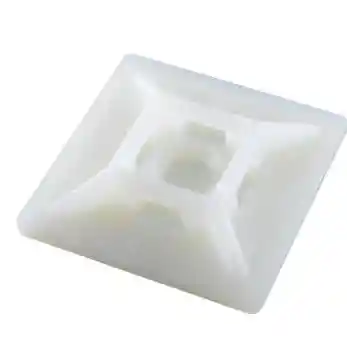 Base Adhesiva 28x28mm Blanco (para Amarra Plastica) X Unidad