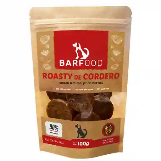 Barfood - Roasty De Cordero - Snack Natural Para Perros 100 Gr