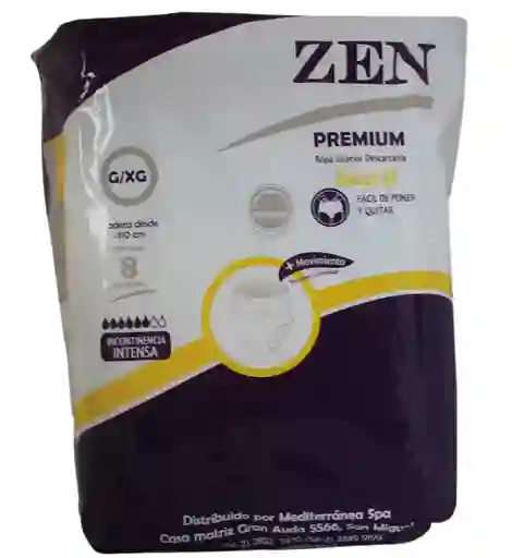 Ropa Interior Desechable (pañal Calzón) Zen Premium G/xg
