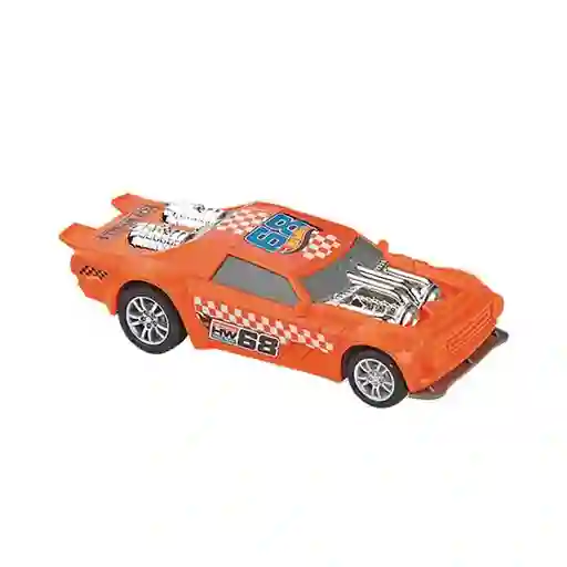 Auto Hot Wheels A Fricción 13 Cm Night Shifter Naranja