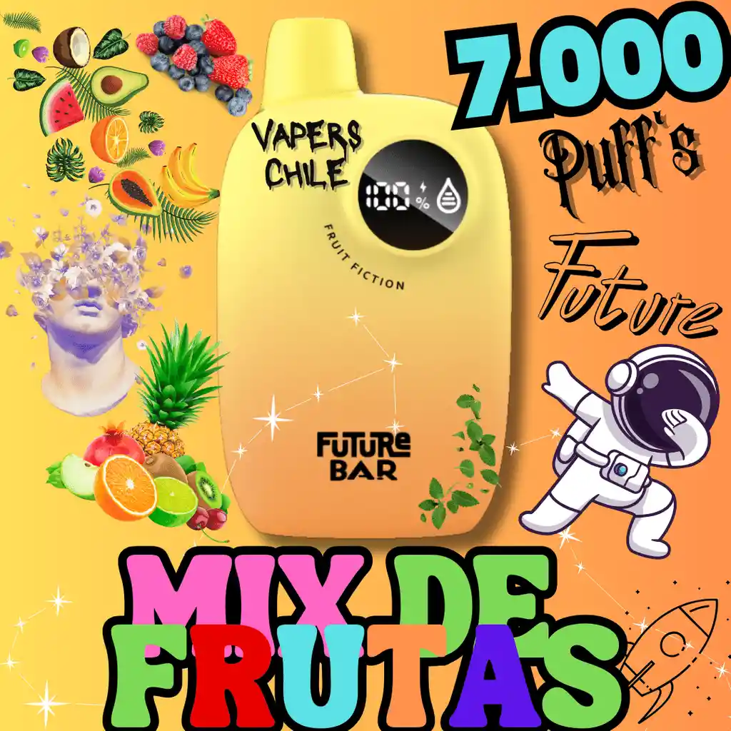 Vaporizador Desechable Mix De Frutas Tropicales 7.000 Puffs / Vapo Vaper