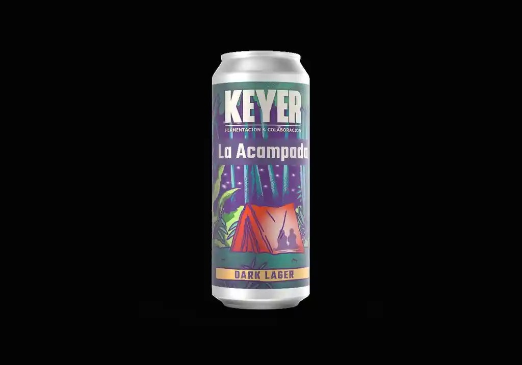 Keyer La Acampada Dark Lager ( Schwarzbier ) 473cc