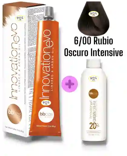 6/00 Rubio Oscuro Intensive Tintura Innovationevo 100 Ml + Agua Oxigenada 20 V Bbcos