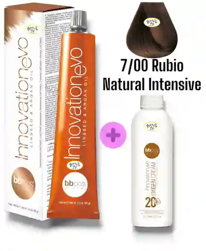 7/00 Rubio Natural Intensive Tintura Innovationevo 100 Ml + Agua Oxigenada 20 V Bbcos