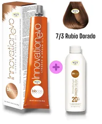 7/3 Rubio Dorado Tintura Innovationevo 100 Ml + Agua Oxigenada 20 V Bbcos