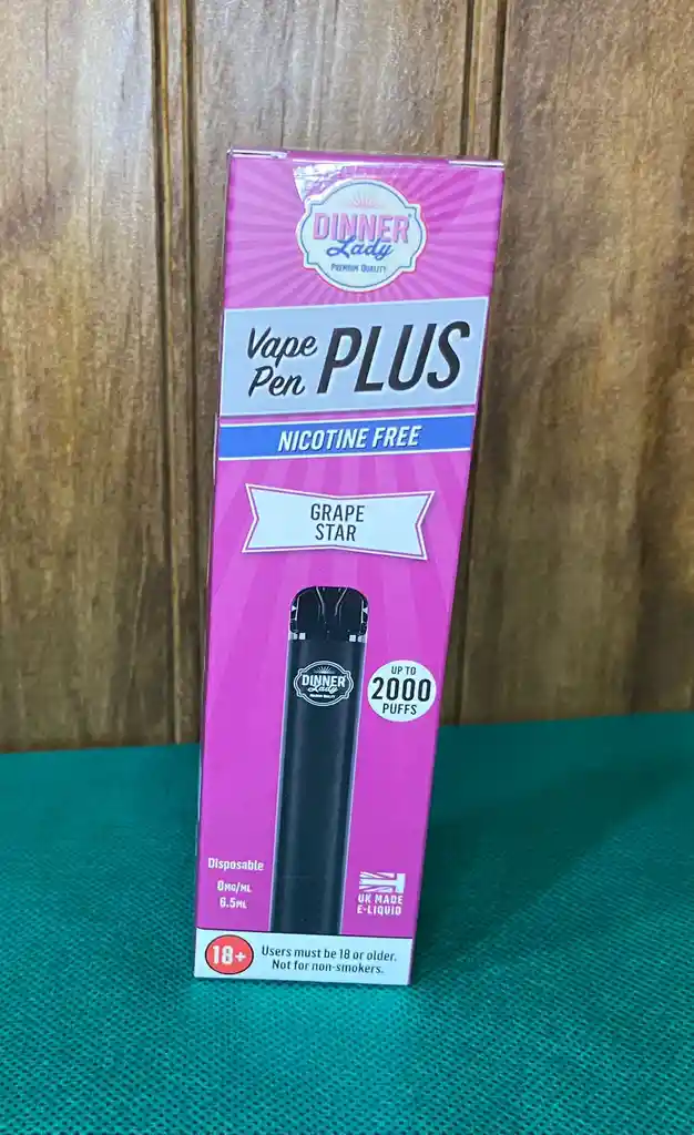 Vaporizador Lady Dinner Grape Star 0% Nic. 2000 Puff