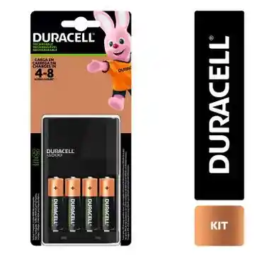 Pilas Duracell Recargables Aa + Cargador Rápido