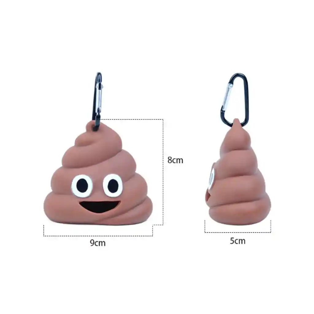 Dispensador De Bolsas Para Fecas Emoji Caca
