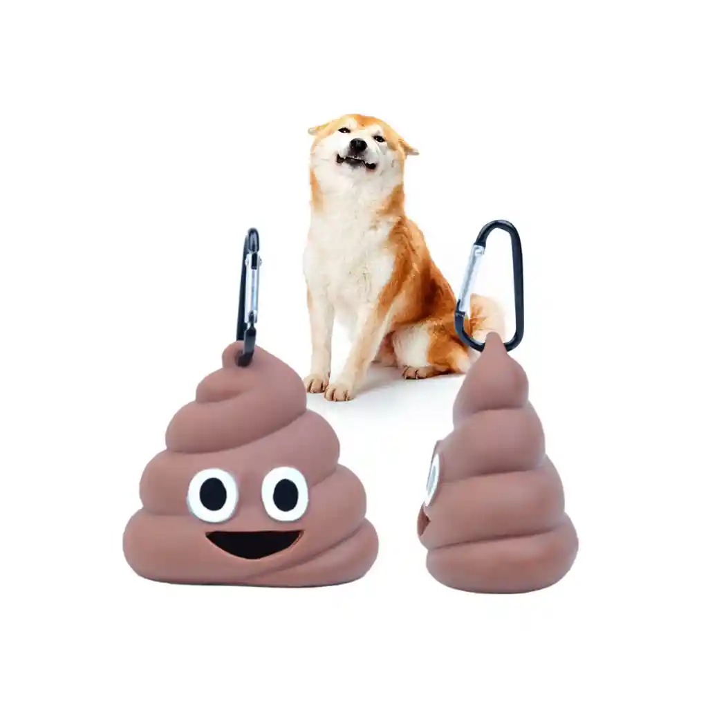 Dispensador De Bolsas Para Fecas Emoji Caca