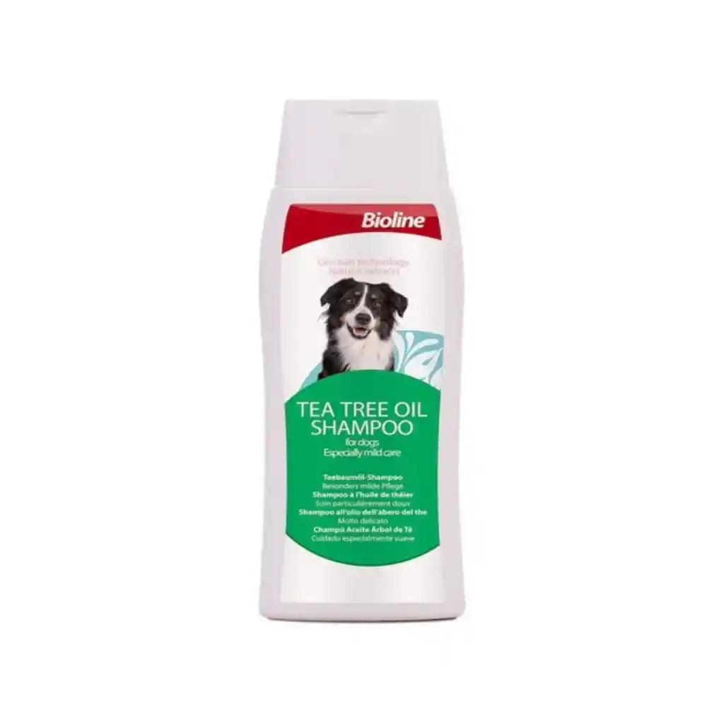 Bioline Shampoo Para Perros - Áceite Del Árbol Del Té - 250 Ml