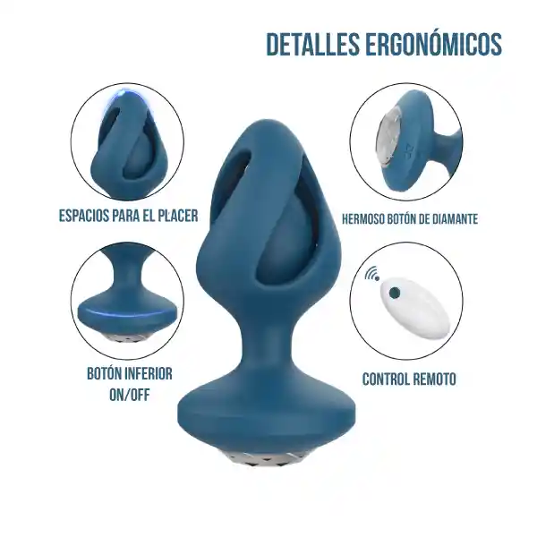 Dilatador Anal Espiral Del Placer Glam - Negro