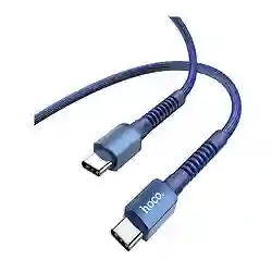 Cable Hoco Tipo C A Tipo C X71 60w Azul
