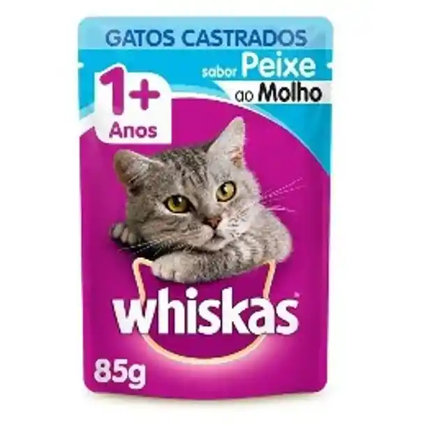 Whiskas Pescado 1+ 85gr Castrado