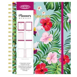 Planner 12 Meses Flores 17 X 21cm