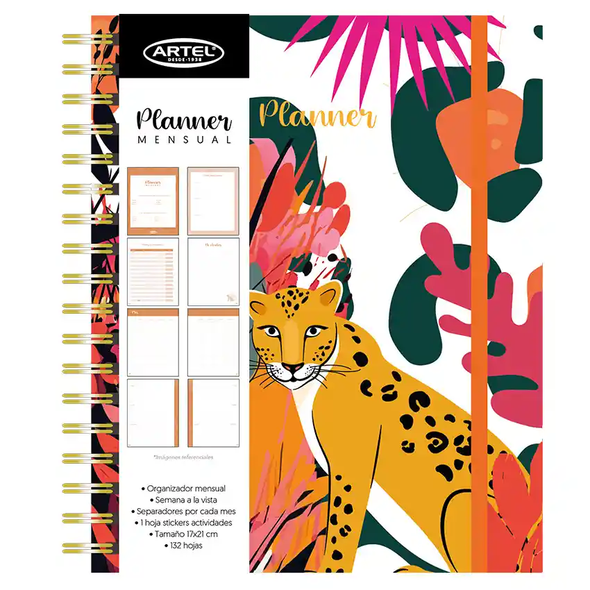 Planner 12 Meses Selva 17 X 21cm