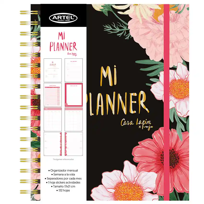 Planner 12 Meses Casalapin 17 X 21cm