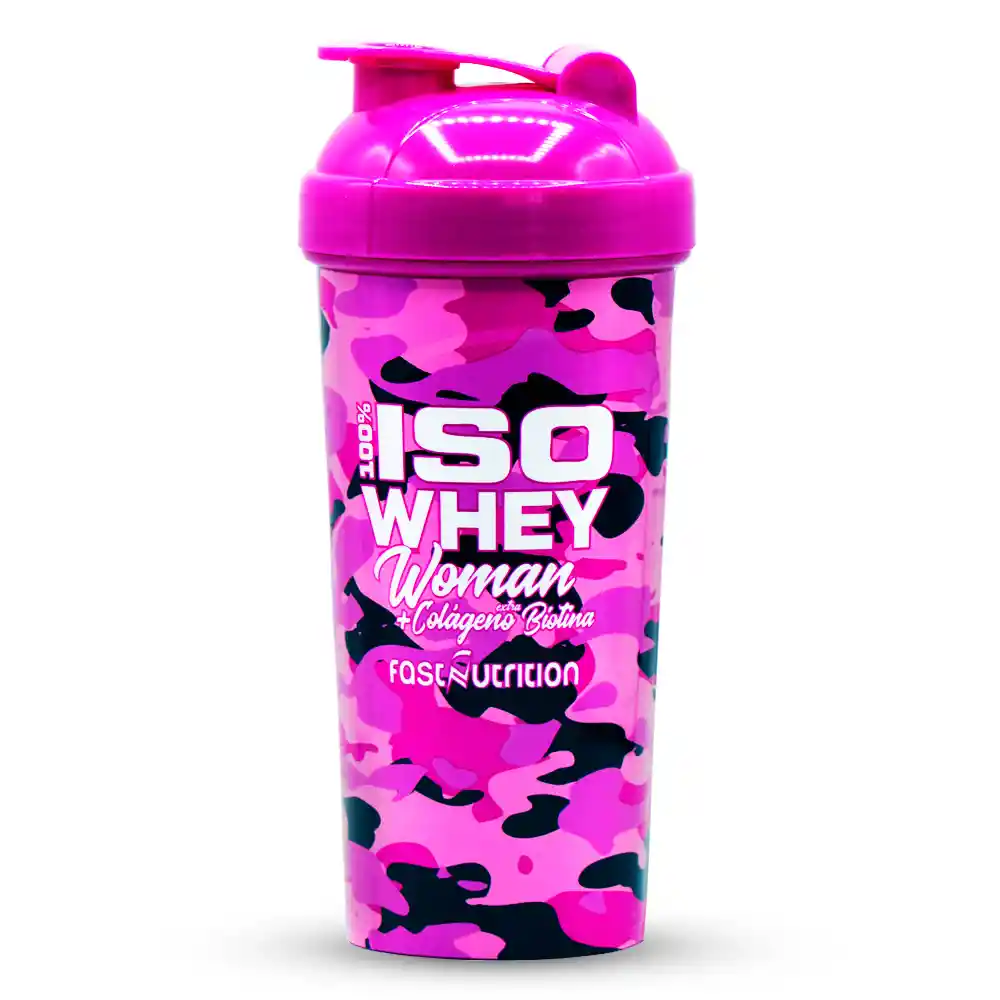 Shaker Iso Whey Woman 700ml Camo Pink Woman