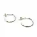 Aros Argolla 20mm Plata Fina 925