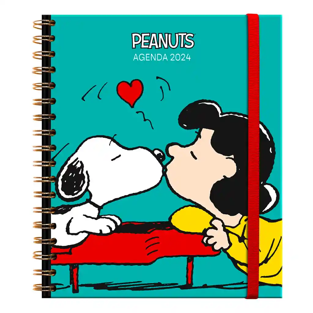 Agenda Snoopy Diaria Espiral 2024