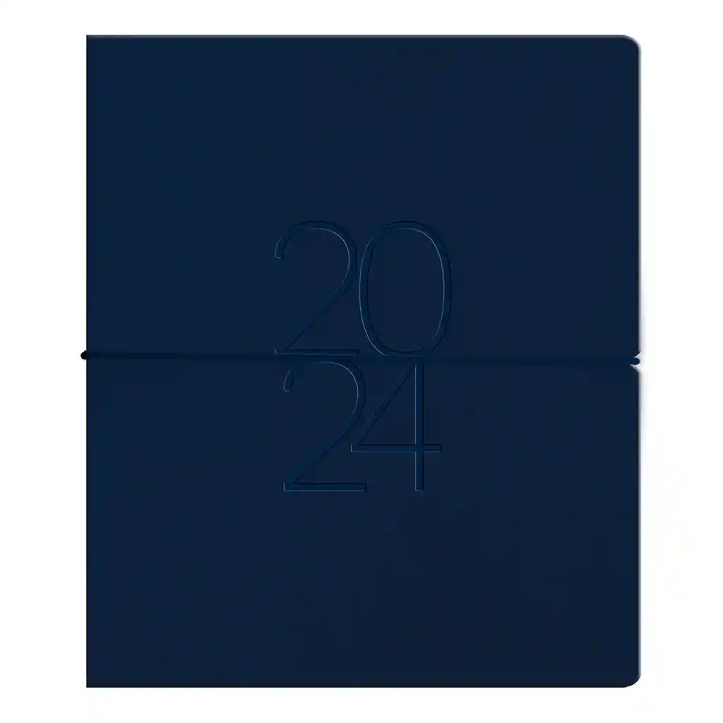 Agenda Pu Tapa Blanda A5 2024 - Azul