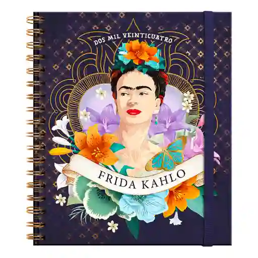 Agenda Frida Kahlo Espiral Semanal 2024