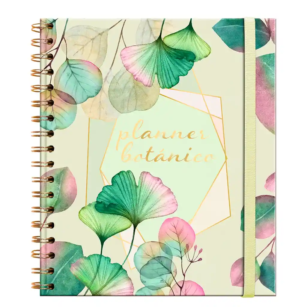 Planner Botanico Menta Semanal - Espiral (17x20)