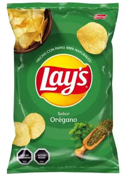 Papas Lays 38 Gramos Sabor Oregano