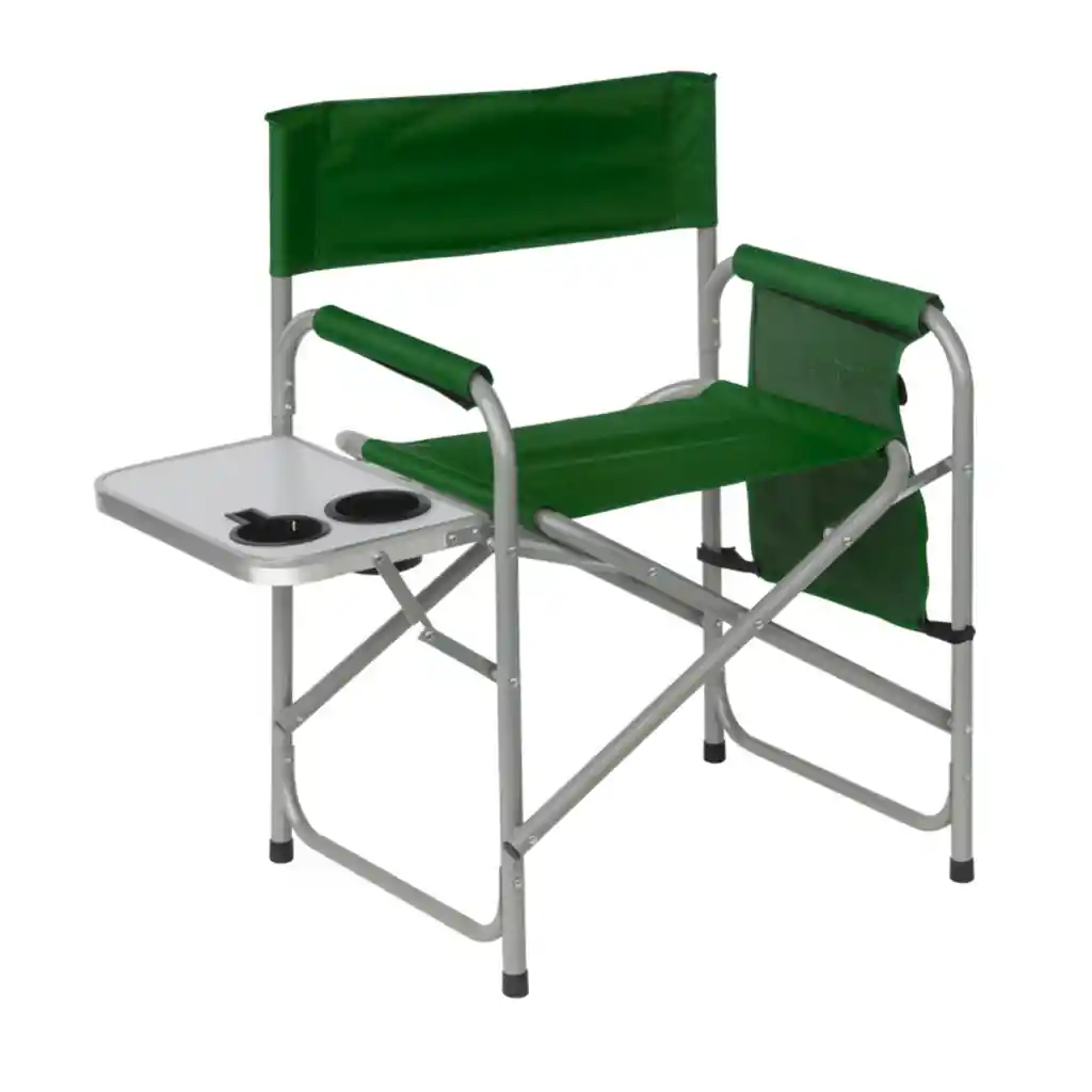 Silla Camping Con Mesa Verde