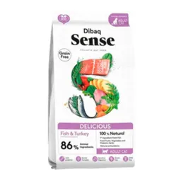 Dibaq Sense Alimento Gato Cat Delicious Receta Pescado y Pavo