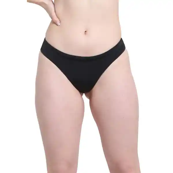 Bikini Calzón Colaless Costura Invisible Negro Talla S Samia