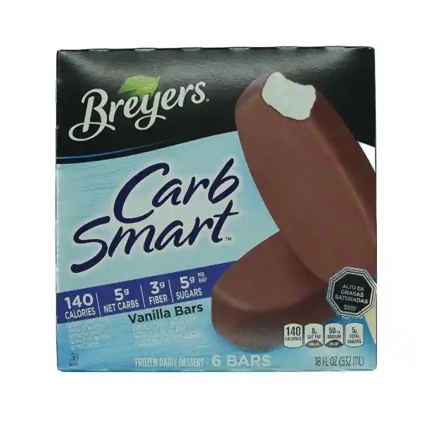 Breyers Helado Carb Smart Vainilla Paletas