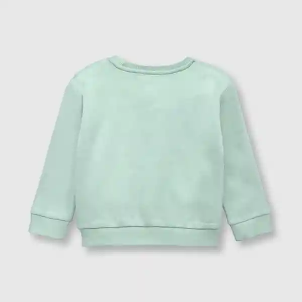 Polerón Estampado de Bebé Niña Menta Talla 3/6M Colloky