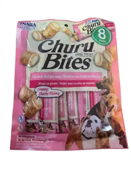 Churu Snack Para Perro Bites Bocaditos Sabor Pollo y Salmón