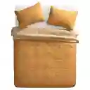 Quilt Microfibra Cordero Terracota 2 Plazas