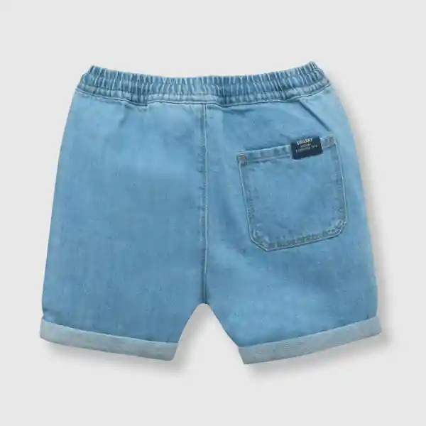 Bermuda Mezclilla de Bebé Niño Light Denim Talla 36M Colloky