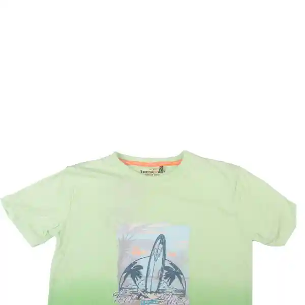 Polera Niño Verde Pillin 14