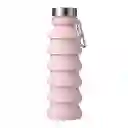 Miniso Botella de Silicona Plegable Rosa