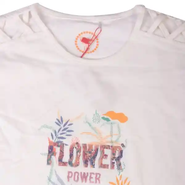 Polera Niña Blanco Pillin 4 a