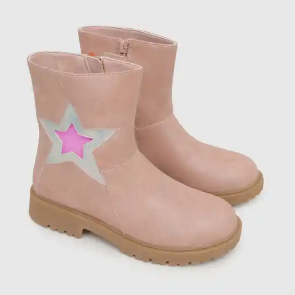 Botas Para Niña Rosada Talla 32 Colloky