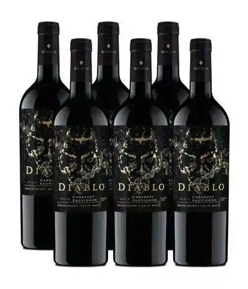 6 Diablo Black Cabernet Sauvignon 750 Cc