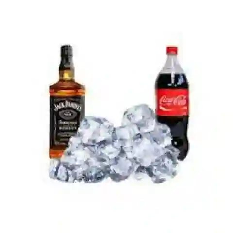 Whisky Jack Daniels 750 + Coca 1.5 L + Hielo