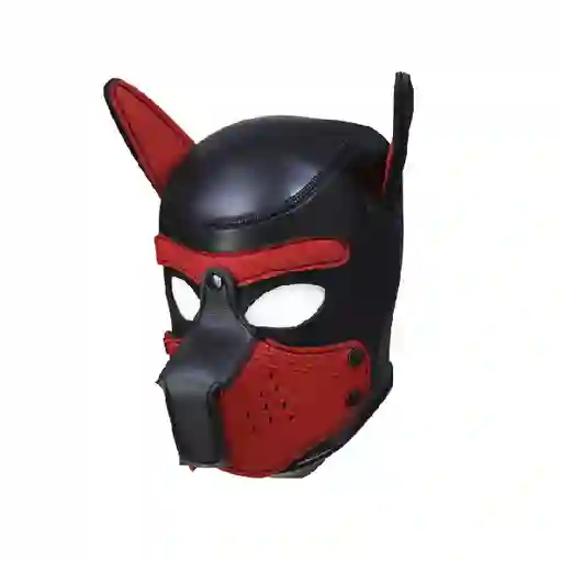 Mascara De Perro Cachorro - Rojo