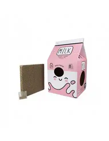 Brnx Caja Rascador Maxi Para Gatos Rosa