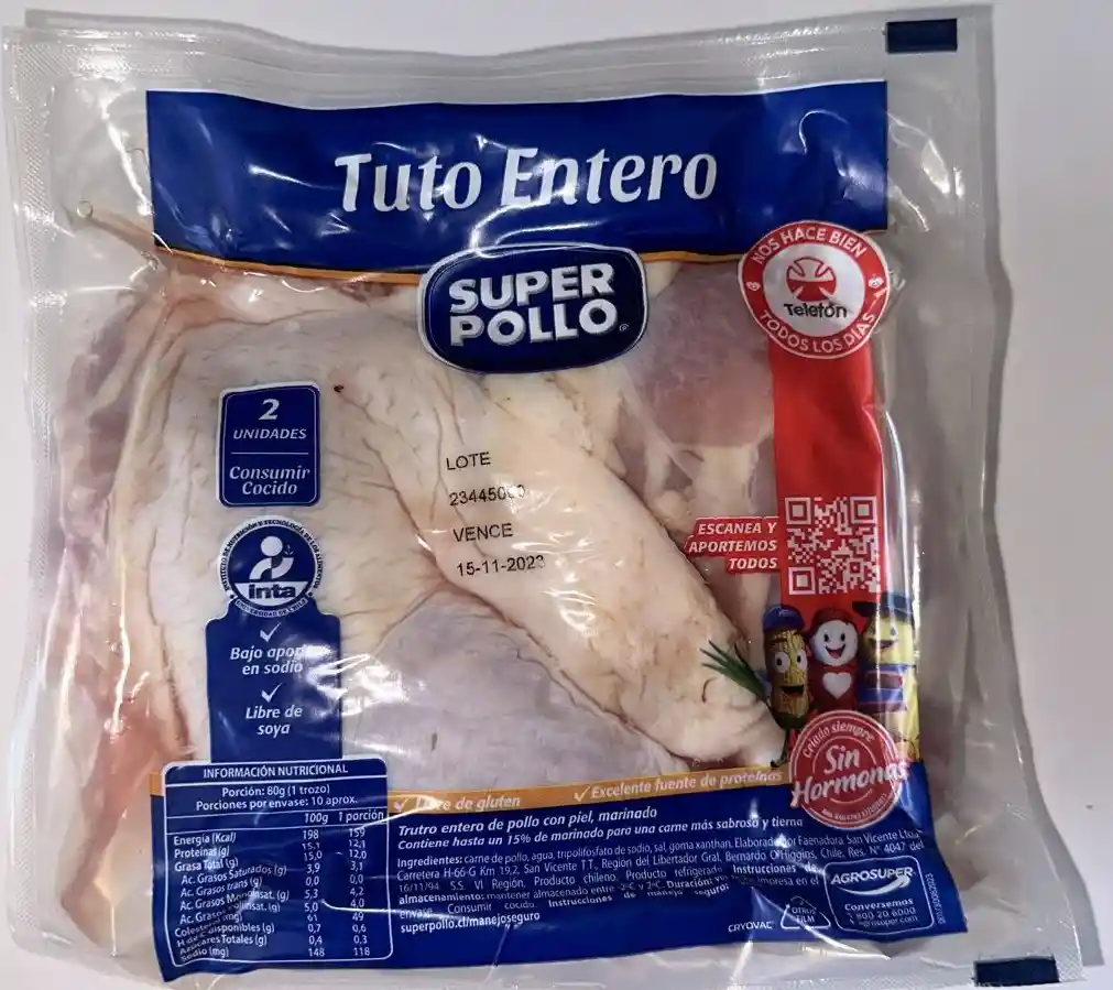 Tuto Congelado 2un Super Pollo