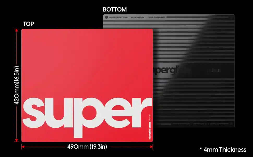 Mousepad Pulsar Superglide Xl Red