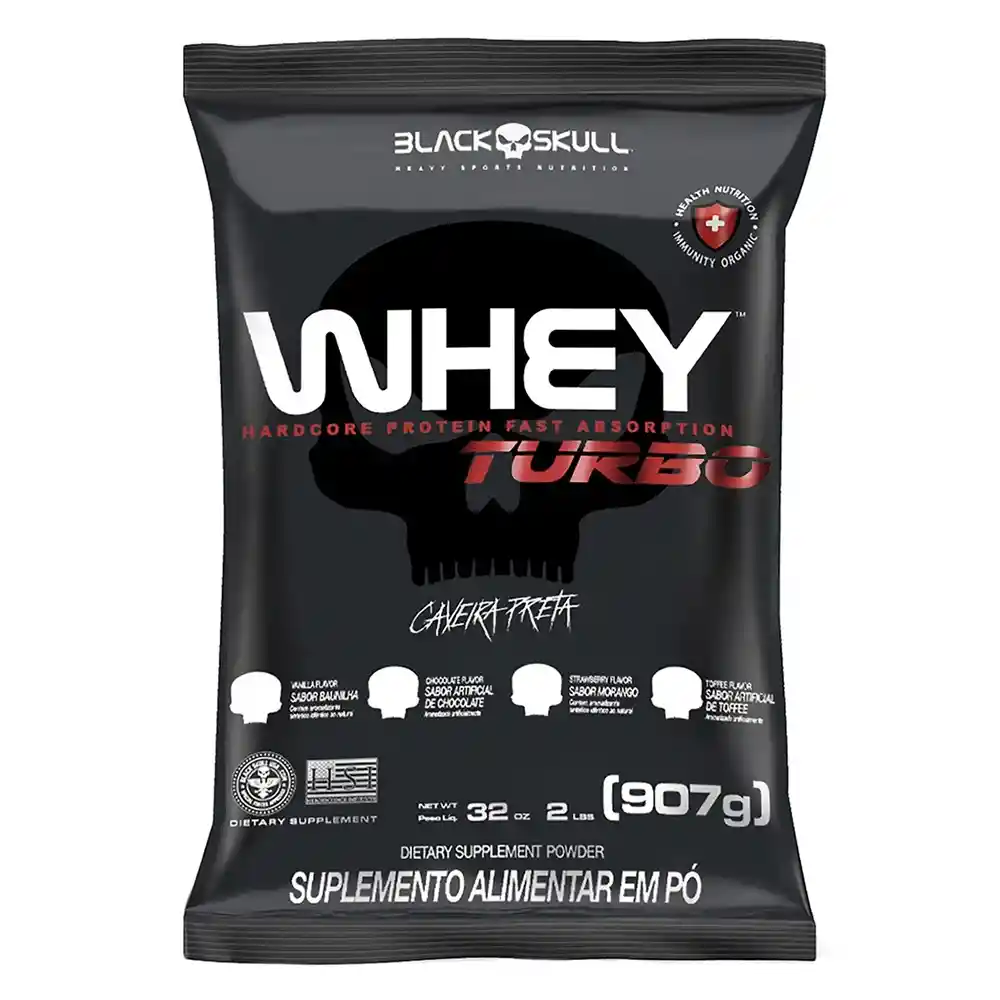 Whey Turbo Black Skull Chocolate 907 G