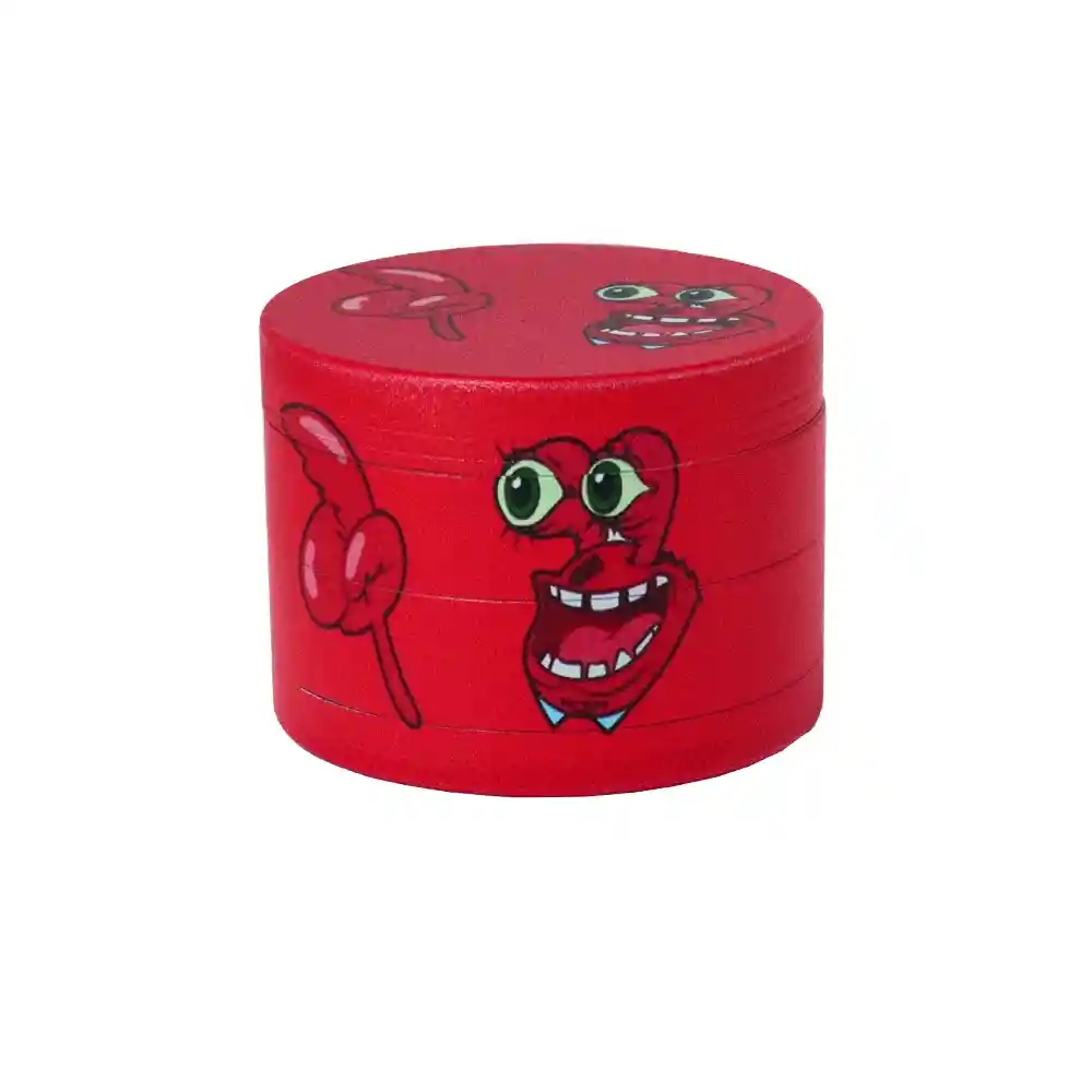 Moledor Zcream De 4 Piezas 63mm ( Rojo )