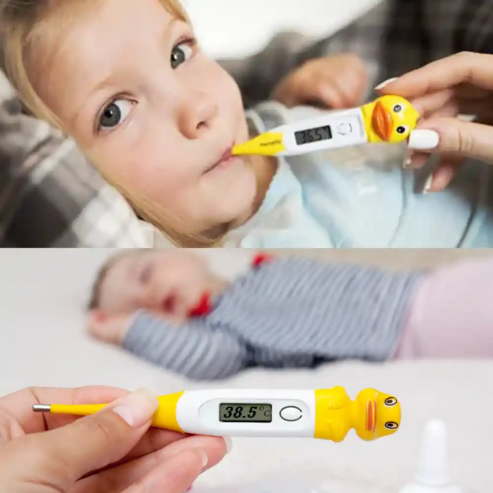 Termometro Digital Corporal Para Bebe Niños Lcd Temperatura (patito)