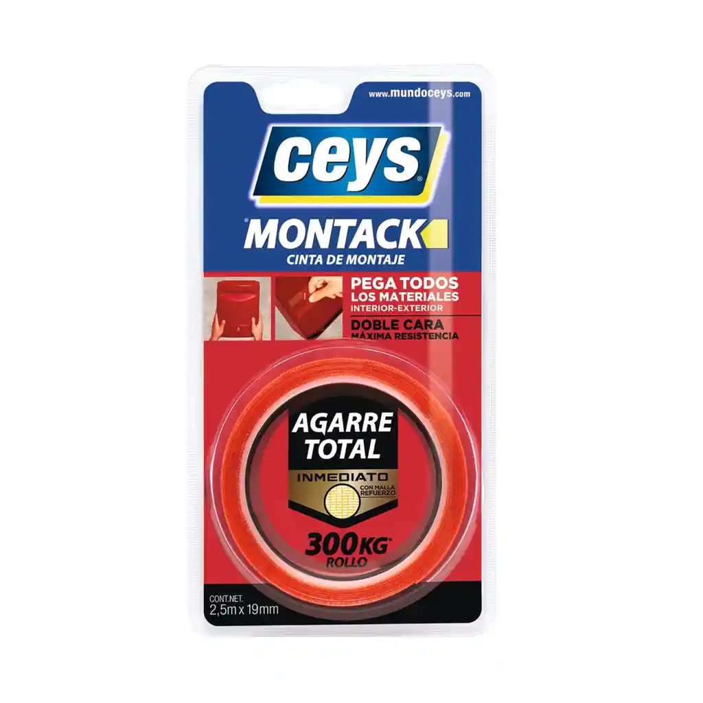 Cinta De Montaje Montack Doble Contacto 19mm X 2.5mts