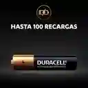 Pack 2 Pilas Aaa Recargables Duracell 900mah